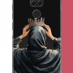 Redmi Note 9 Uyumlu Taç UV Baskılı Silikon Kılıf