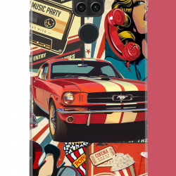 Redmi Note 9 Uyumlu Retro UV Baskılı Silikon Kılıf
