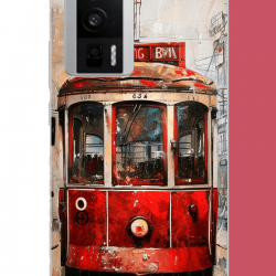 POCO F5 PRO Uyumlu Taksim Tramvay UV Baskılı Silikon Kılıf