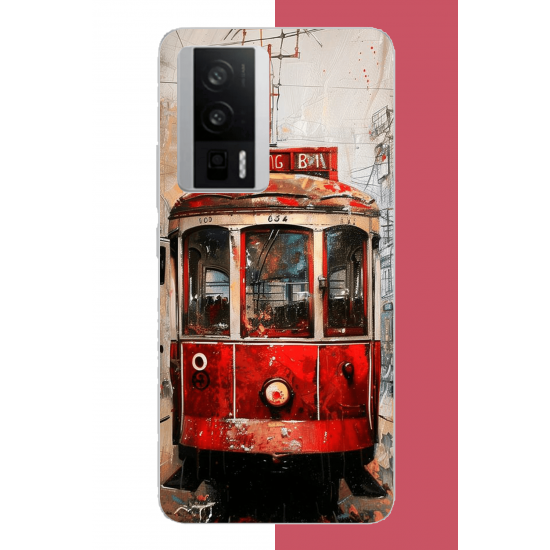 POCO F5 PRO Uyumlu Taksim Tramvay UV Baskılı Silikon Kılıf