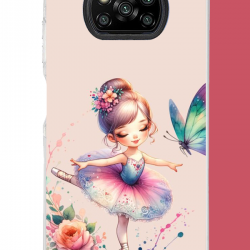 Poco X3-X3 PRO-NFC Uyumlu minik balerin1 UV Baskılı Silikon Kılıf Poco X3-X3 PRO-NFC Uyumlu minik balerin1 UV Baskılı Silikon Kılıf