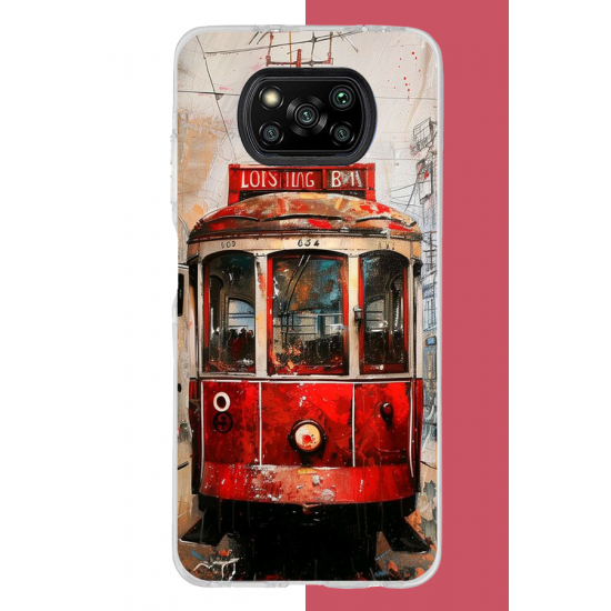 Poco X3-X3 Pro-Nfc Uyumlu Taksim Tramvay Uv Baskılı Silikon Kılıf
