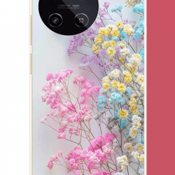 Realme 11 4g Uyumlu Renkli Çiçek Uv Baskılı Silikon Kılıf
