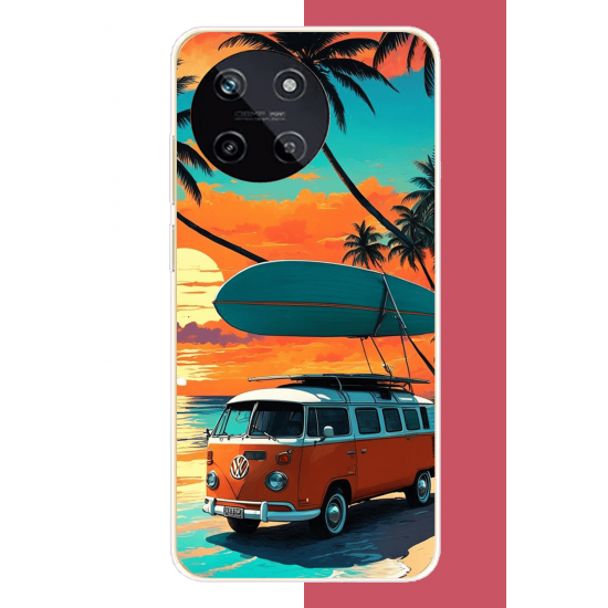 Realme 11 4G Uyumlu 70'ler surf UV Baskılı Silikon Kılıf