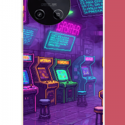 Realme 11 4G Uyumlu Cyberpunk neon arcade UV Baskılı Silikon Kılıf