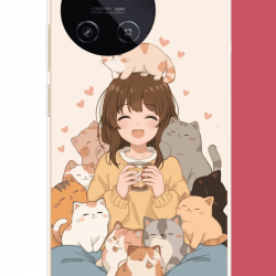 Realme 11 4G Uyumlu kawaii yavru kediler UV Baskılı Silikon Kılıf