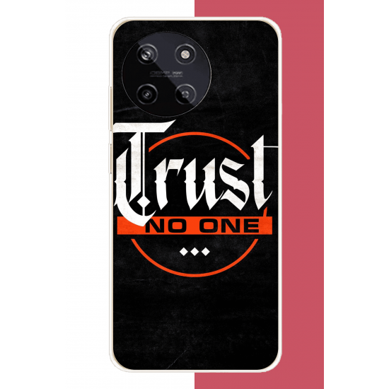 Realme 11 4G Uyumlu kimseye güvenme UV Baskılı Silikon Kılıf