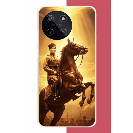 Realme 11 4G Uyumlu Atatürk5 UV Baskılı Silikon Kılıf