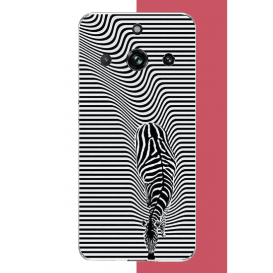 Realme 11 PRO-11 PRO PLUS Uyumlu Abstract zebra UV Baskılı Silikon Kılıf