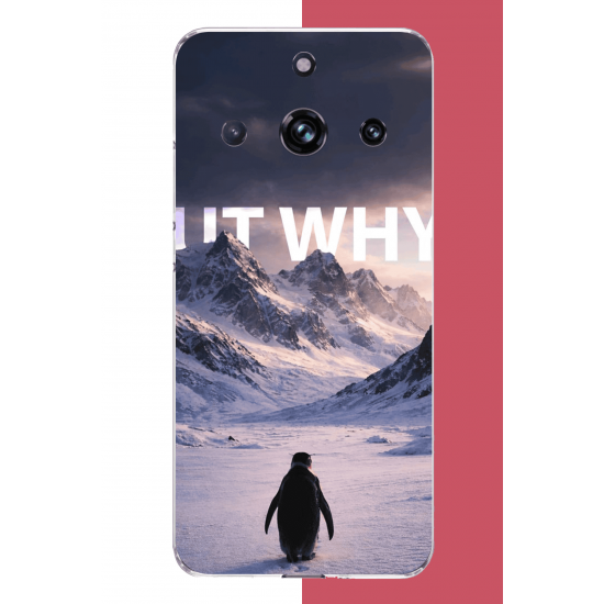 Realme 11 PRO-11 PRO PLUS Uyumlu Nihilist Penguen UV Baskılı Silikon Kılıf