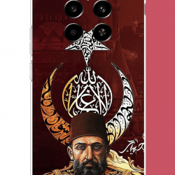 Realme 12 4G-12 Plus Uyumlu Abdulhamit UV Baskılı Silikon Kılıf