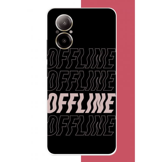 Realme 12 Lite Uyumlu offline mod UV Baskılı Silikon Kılıf