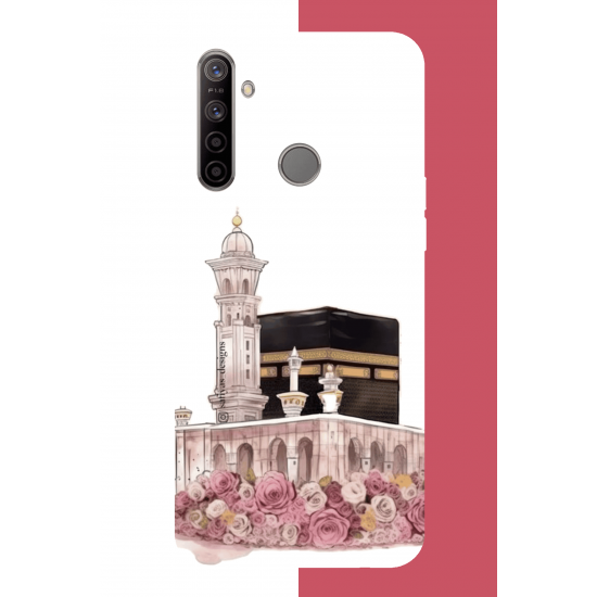 Realme 5i - 6i - C3 Uyumlu çiçekli kabe.jpeg UV Baskılı Silikon Kılıf