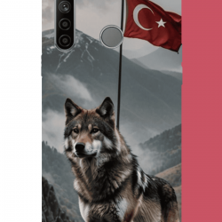 Realme 5i - 6i - C3 Uyumlu Ulu Kurt UV Baskılı Silikon Kılıf