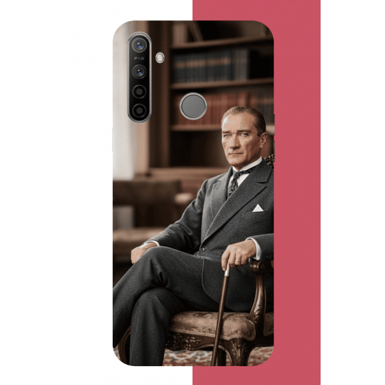 Realme 5i - 6i - C3 Uyumlu Atatürk6 Uv Baskılı Silikon Kılıf