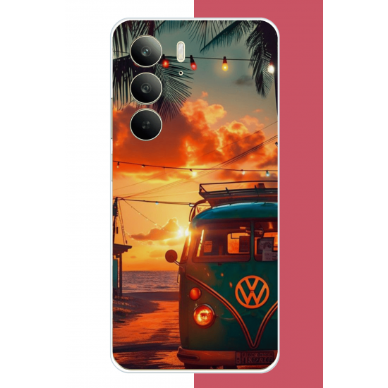 Realme C75 Uyumlu vw güneş batımı.jpeg UV Baskılı Silikon Kılıf