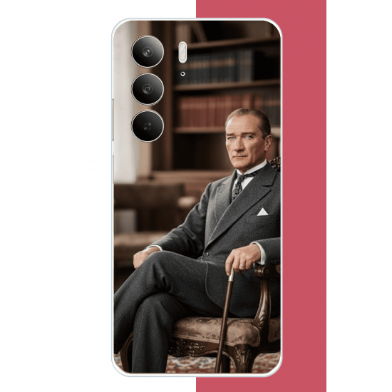 Realme C75 Uyumlu Atatürk6 UV Baskılı Silikon Kılıf