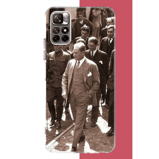 Redmi 10 Uyumlu atatürk halkın arasında UV Baskılı Silikon Kılıf