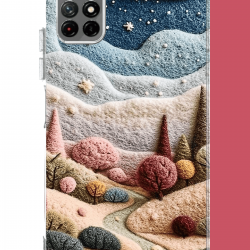 Redmi 10 Uyumlu plato ve uzay UV Baskılı Silikon Kılıf