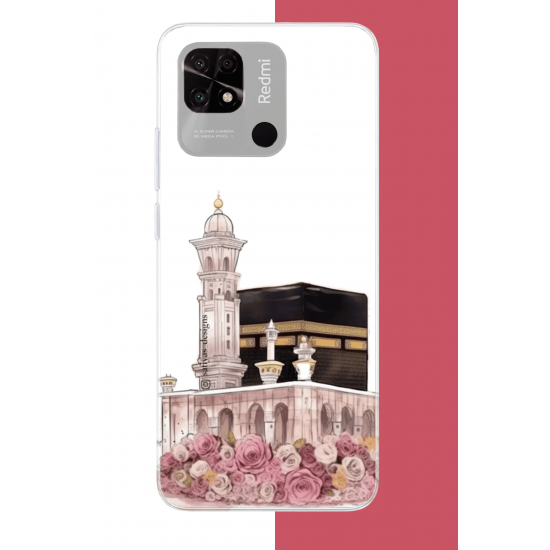 Redmi 10C - POCO C40 Uyumlu çiçekli kabe.jpeg UV Baskılı Silikon Kılıf