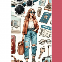 Redmi 12 Uyumlu vintage-travel UV Baskılı Silikon Kılıf Redmi 12 Uyumlu vintage-travel UV Baskılı Silikon Kılıf