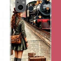 Redmi 12C Uyumlu vintage tren UV Baskılı Silikon Kılıf Redmi 12C Uyumlu vintage tren UV Baskılı Silikon Kılıf