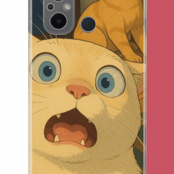 Redmi 12C Uyumlu şaşkın kedi UV Baskılı Silikon Kılıf Redmi 12C Uyumlu şaşkın kedi UV Baskılı Silikon Kılıf