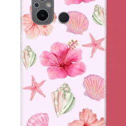 Redmi 12C Uyumlu pembe çiçek UV Baskılı Silikon Kılıf Redmi 12C Uyumlu pembe çiçek UV Baskılı Silikon Kılıf