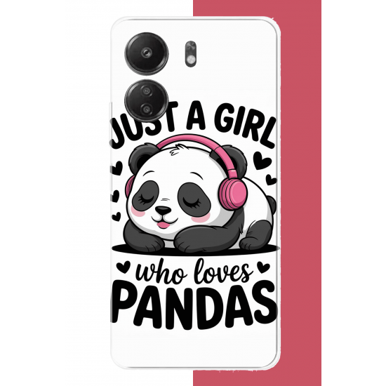 Redmi 13C Uyumlu kawaii panda UV Baskılı Silikon Kılıf Redmi 13C Uyumlu kawaii panda UV Baskılı Silikon Kılıf