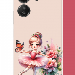 Redmi 13C Uyumlu minik balerin2 UV Baskılı Silikon Kılıf
