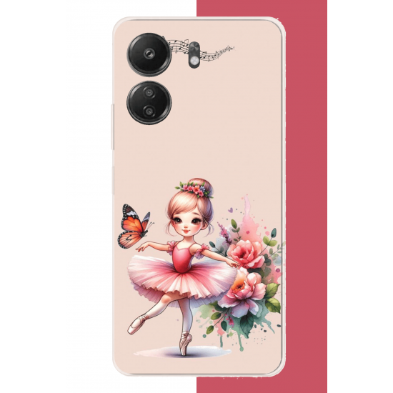 Redmi 13C Uyumlu minik balerin2 UV Baskılı Silikon Kılıf