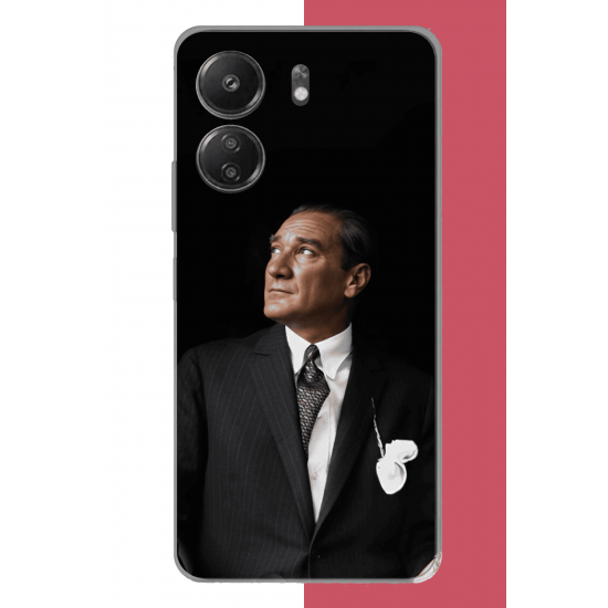 Redmi 13C Uyumlu kürsüden bakan atatürk UV Baskılı Silikon Kılıf Redmi 13C Uyumlu kürsüden bakan atatürk UV Baskılı Silikon Kılıf