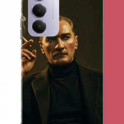 Redmi 15 4G Uyumlu atatürk UV Baskılı Silikon Kılıf