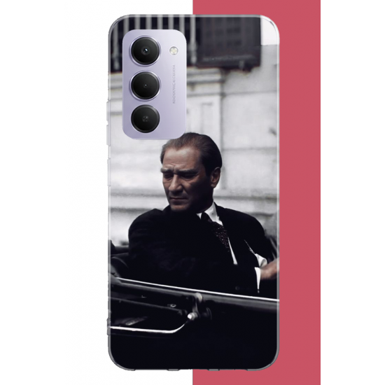 Redmi 15 4G Uyumlu atatürk makam arabasında UV Baskılı Silikon Kılıf