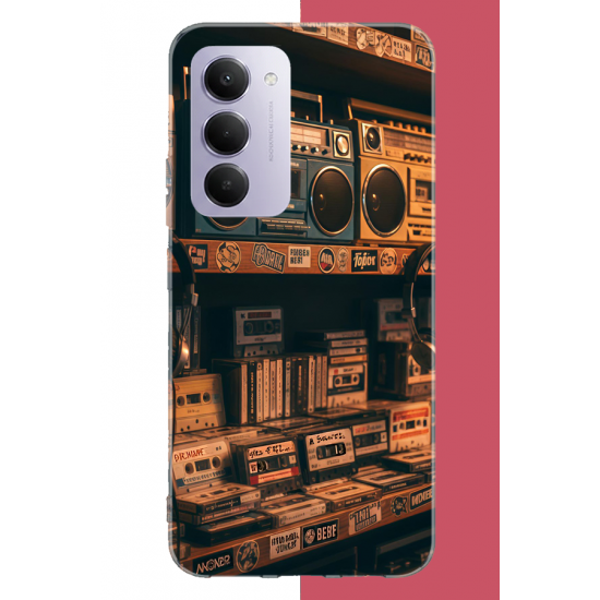 Redmi 15 4G Uyumlu 90'lar kaset UV Baskılı Silikon Kılıf Redmi 15 4G Uyumlu 90'lar kaset UV Baskılı Silikon Kılıf