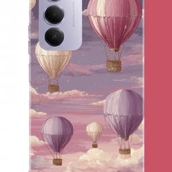 Redmi 15 4G Uyumlu uçan balon UV Baskılı Silikon Kılıf