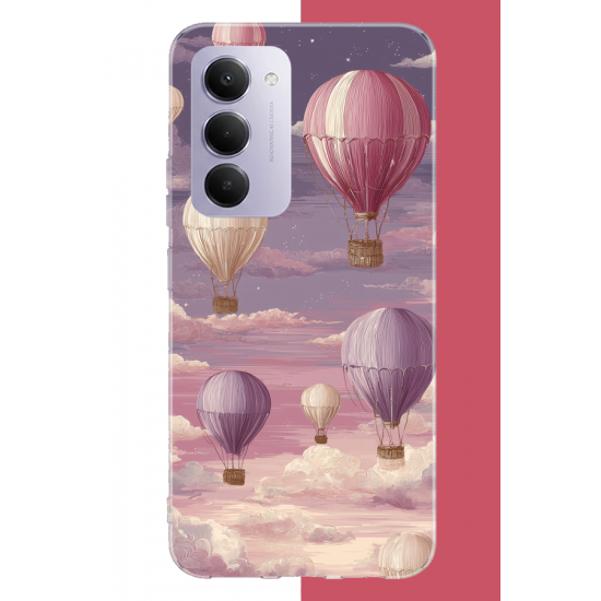 Redmi 15 4G Uyumlu uçan balon UV Baskılı Silikon Kılıf