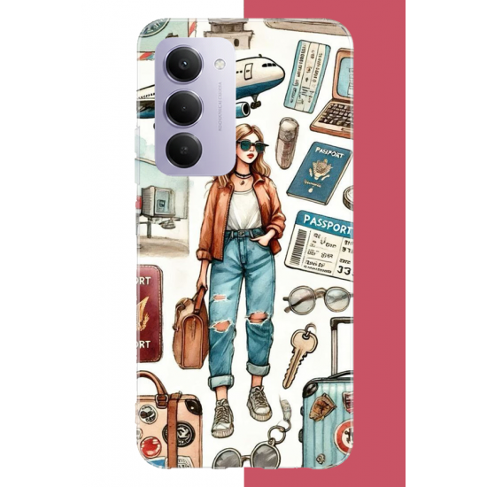 Redmi 15 4G Uyumlu vintage-travel UV Baskılı Silikon Kılıf Redmi 15 4G Uyumlu vintage-travel UV Baskılı Silikon Kılıf
