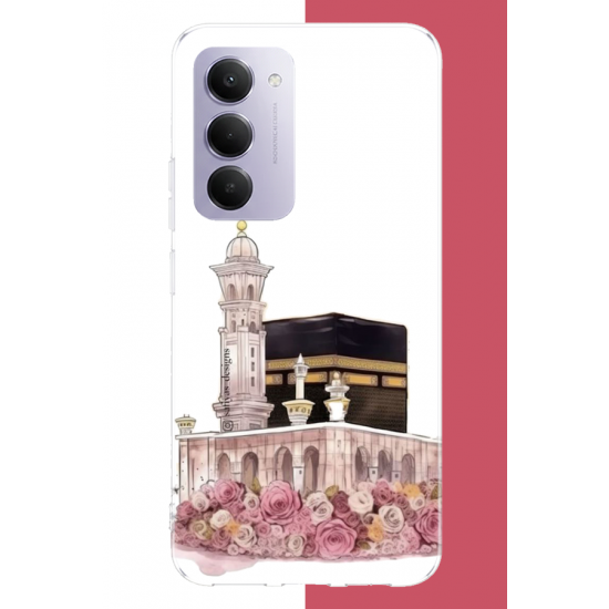 Redmi 15 4G Uyumlu çiçekli kabe.jpeg UV Baskılı Silikon Kılıf