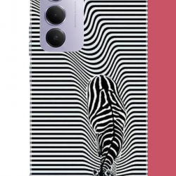 Redmi 15 4G Uyumlu Abstract zebra UV Baskılı Silikon Kılıf