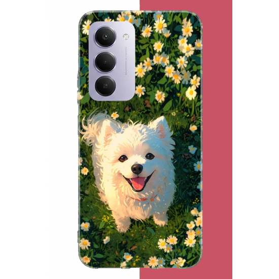 Redmi 15 4G Uyumlu kaniş köpek UV Baskılı Silikon Kılıf