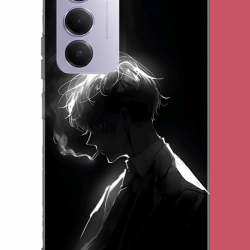 Redmi 15 4G Uyumlu karanlıktaki anime karakteri UV Baskılı Silikon Kılıf