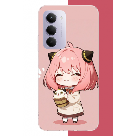 Redmi 15 4G Uyumlu kawaii küçük kız UV Baskılı Silikon Kılıf