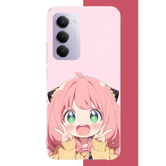 Redmi 15 4G Uyumlu kawaii küçük kız2 UV Baskılı Silikon Kılıf