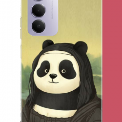 Redmi 15 4G Uyumlu kawaii monapanda UV Baskılı Silikon Kılıf