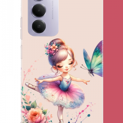 Redmi 15 4G Uyumlu minik balerin1 UV Baskılı Silikon Kılıf