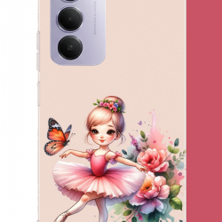 Redmi 15 4G Uyumlu minik balerin2 UV Baskılı Silikon Kılıf