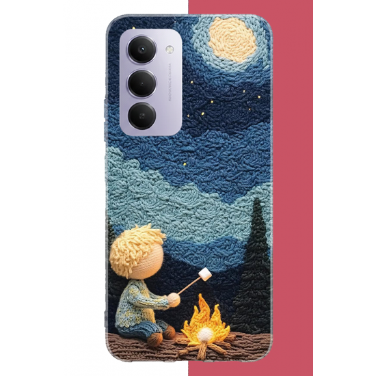 Redmi 15 4G Uyumlu küçük prens UV Baskılı Silikon Kılıf