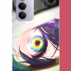 Redmi 15 4G Uyumlu anime göz UV Baskılı Silikon Kılıf