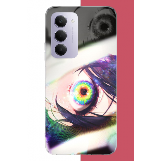 Redmi 15 4G Uyumlu anime göz UV Baskılı Silikon Kılıf